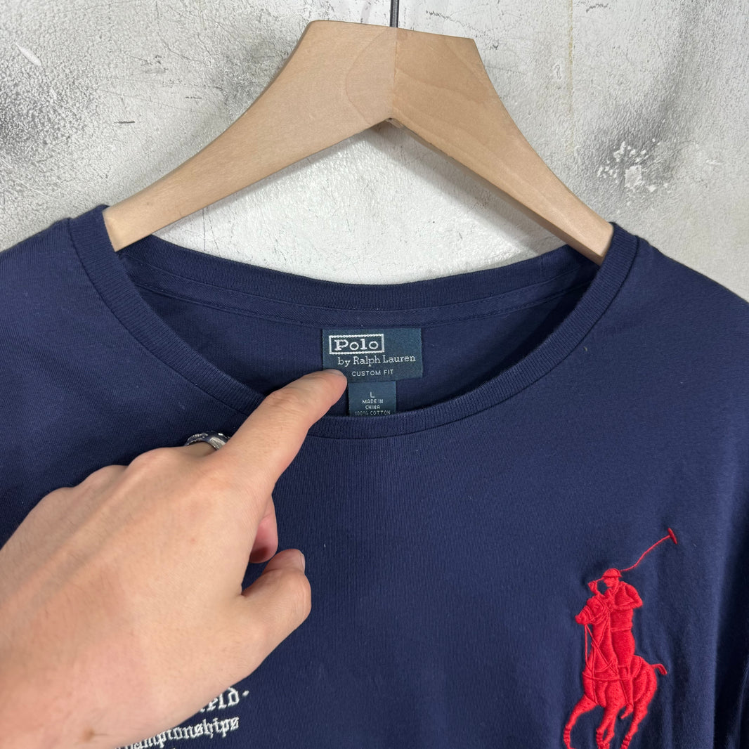Ralph Lauren Big Pony Navy Embroidered T-Shirt