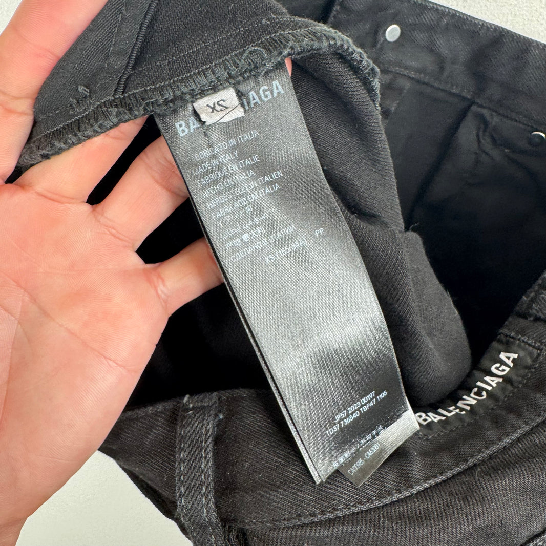 Balenciaga Black Loose Fit Jeans