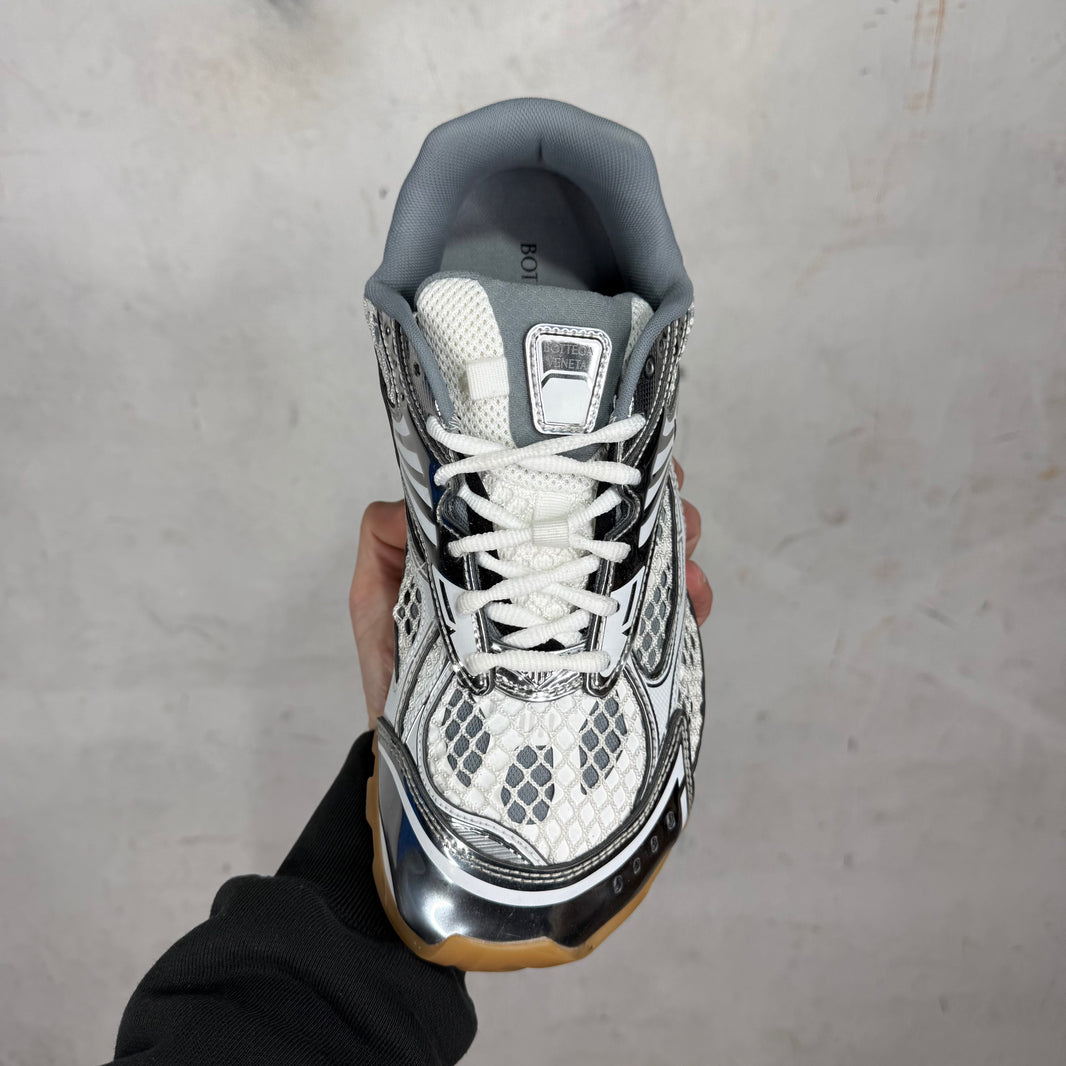 Bottega Veneta White/Silver Orbit Sneaker