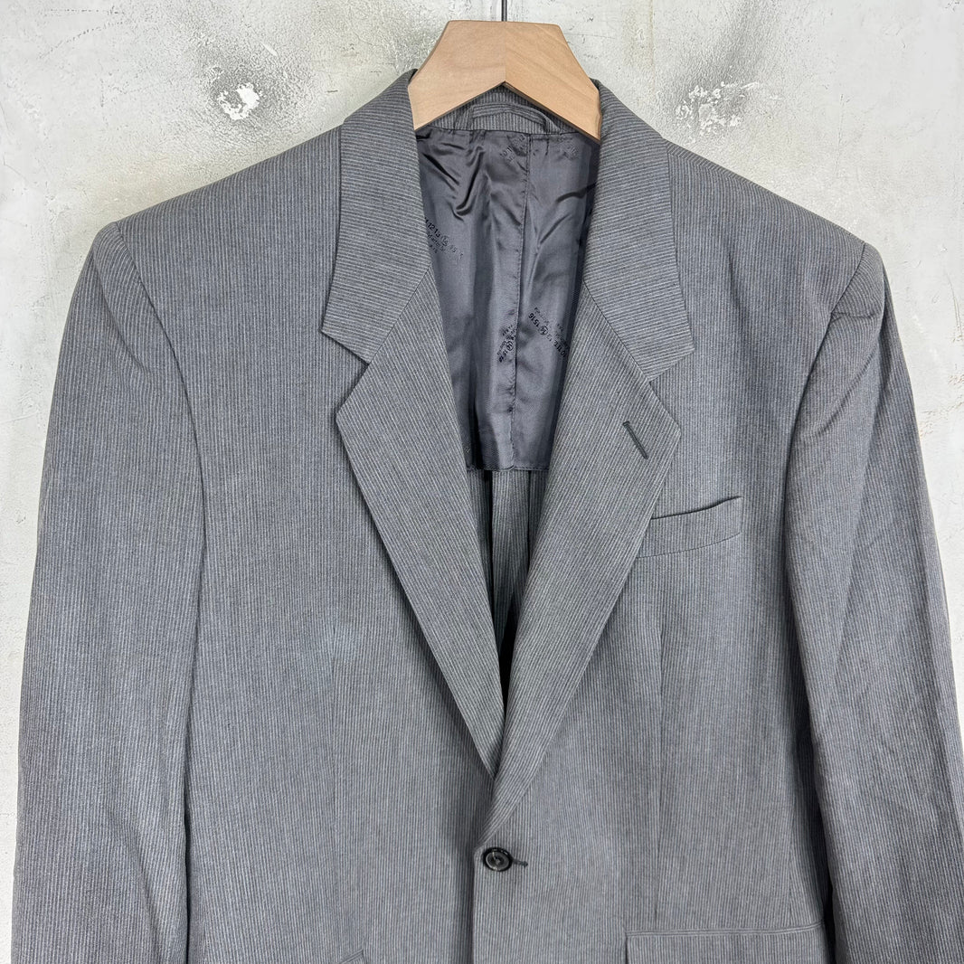 Margiela 2000's Grey Pinstripe Blazer