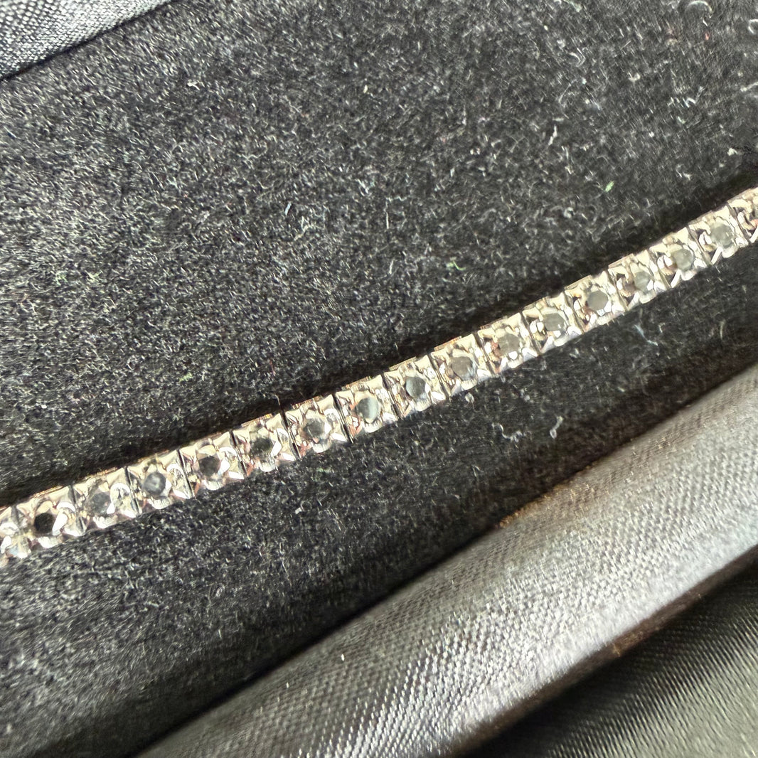 XIVKarats 18K Black Diamond Tennis Bracelet