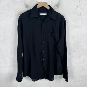 Our Legacy Black Linen Coco Shirt