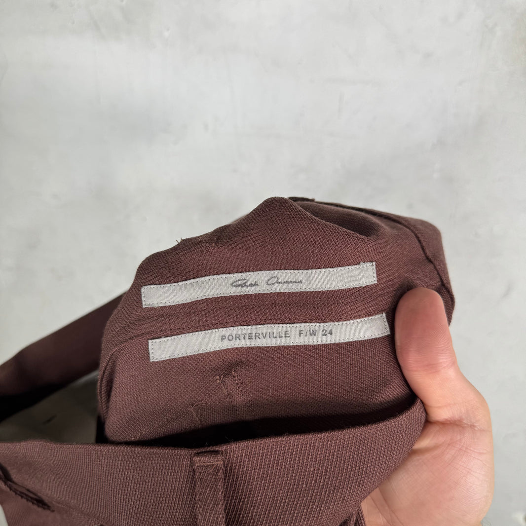 Rick Owens Porterville Throat Wool Stefon Cargos