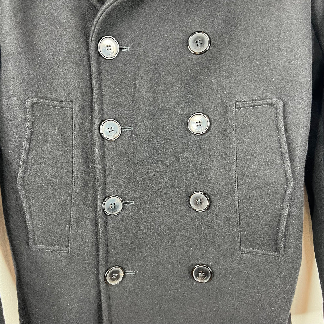 Saint Laurent Button Up Wool Coat