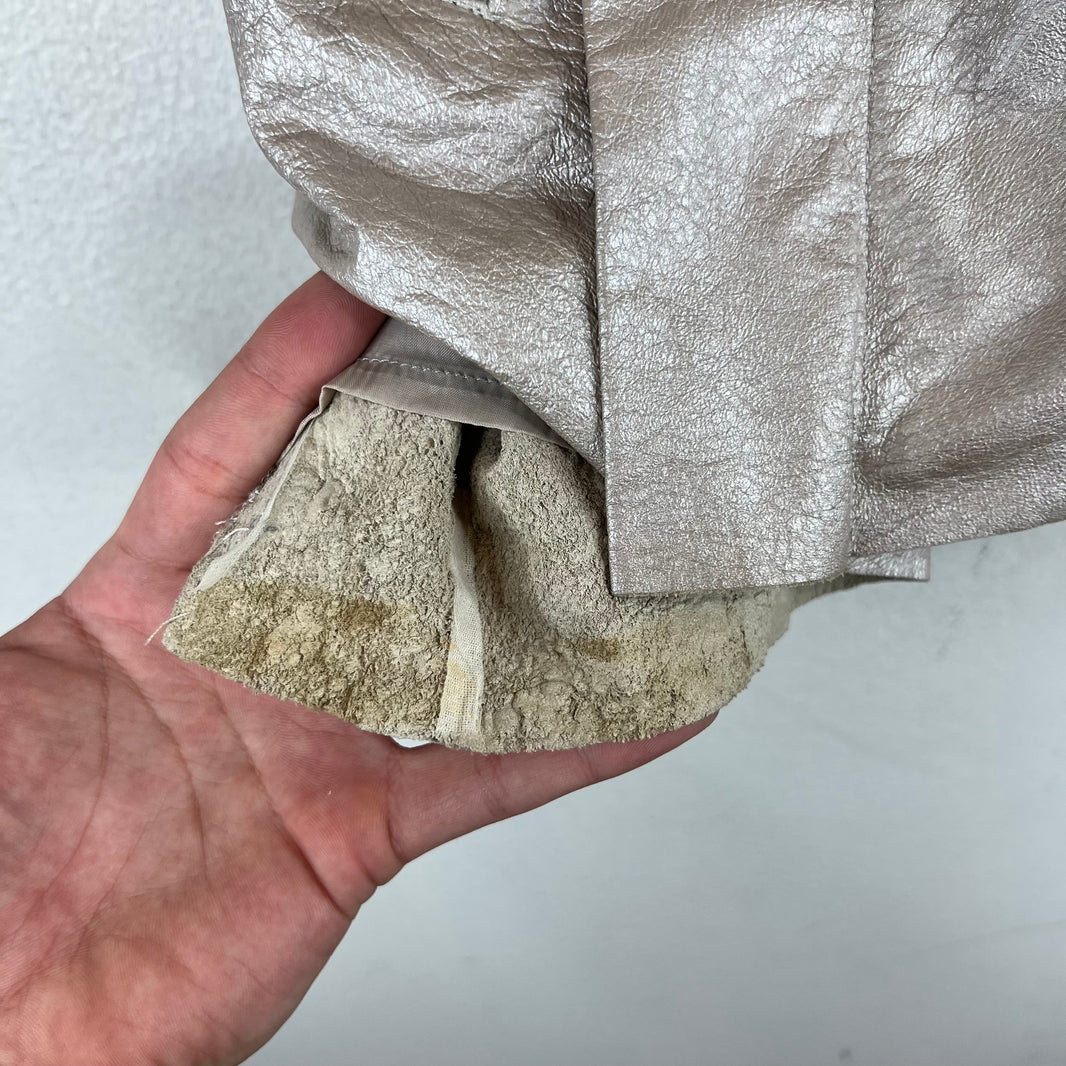 Rick Owens Silver Leather Vest