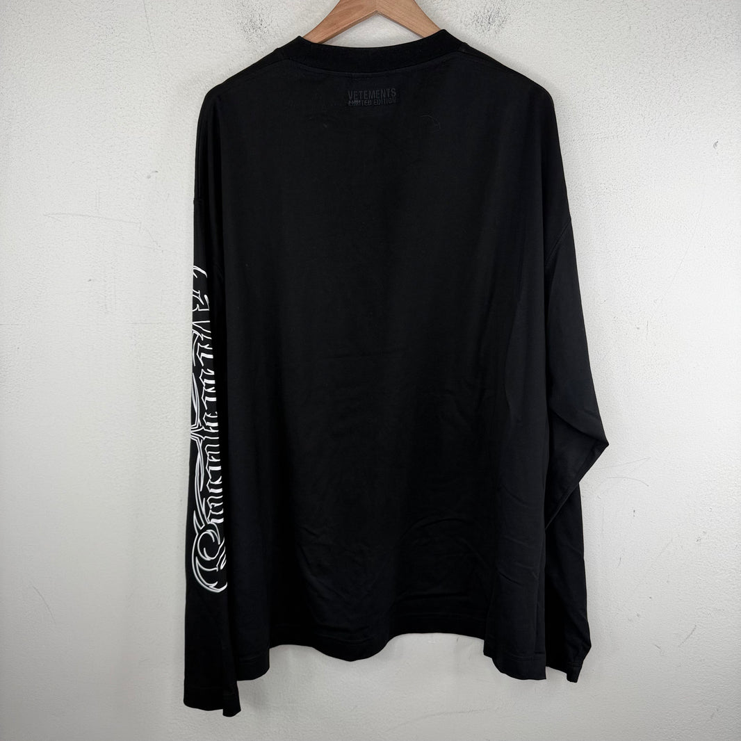 Vetements Metal Sleeve Logo LS Shirt