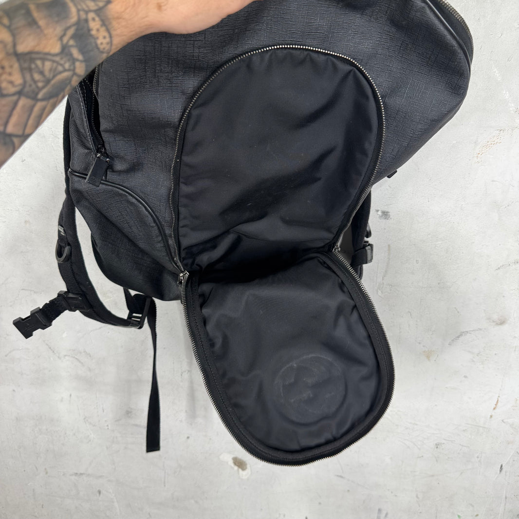 Gucci Sporty Canvas Interlock Backpack
