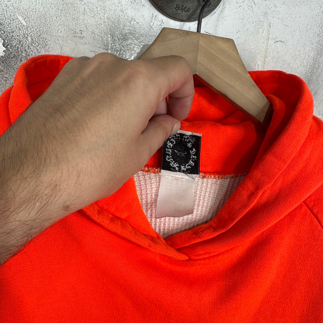 Chrome Hearts Orange Thermal Horseshoe Pullover Hoodie