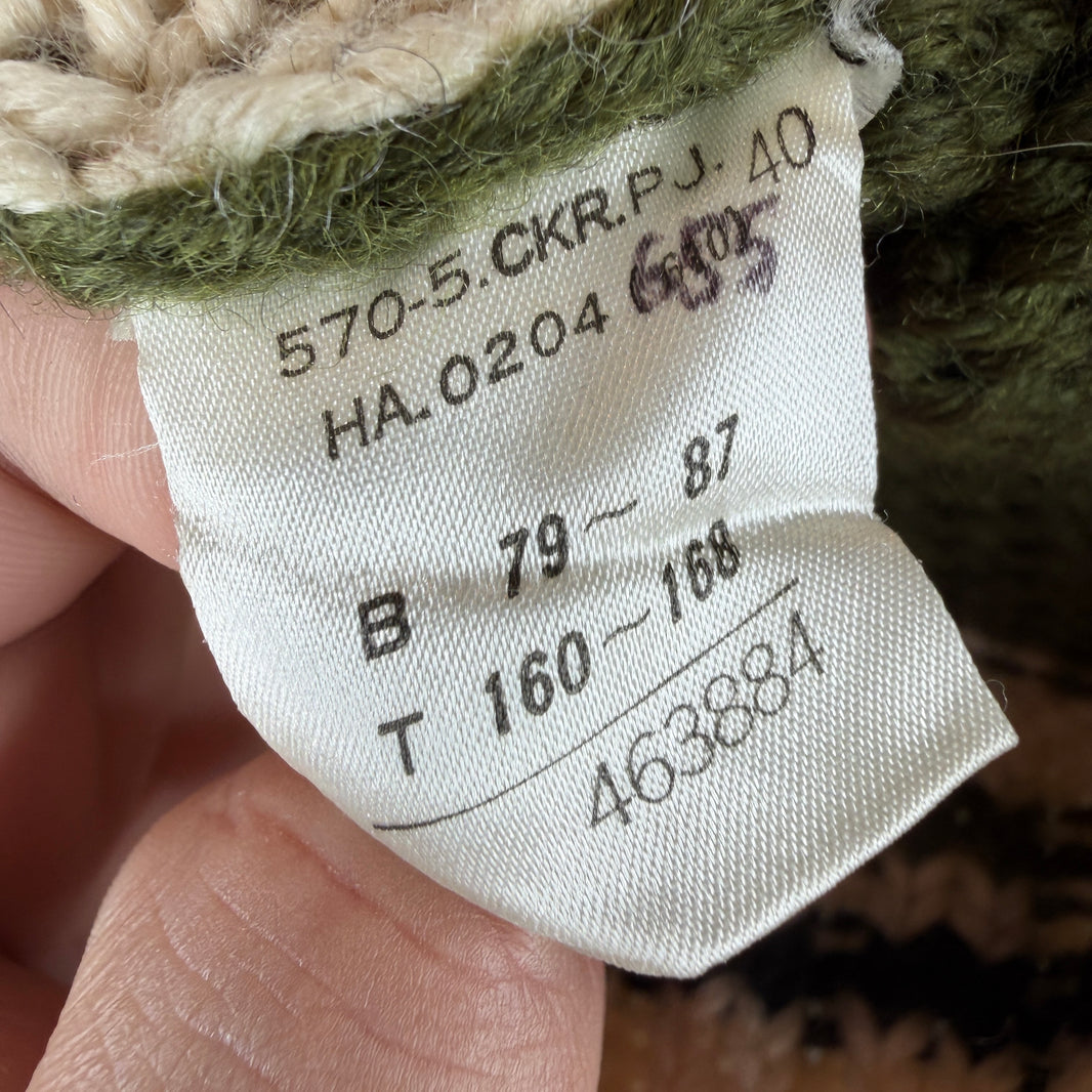 JPG Green Zip Knit Sweater