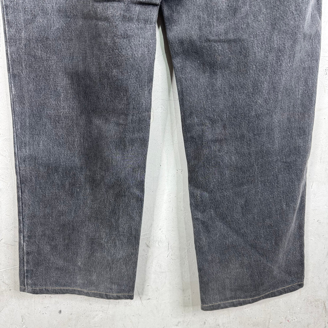 RRL Charcoal Loose Straight Jeans