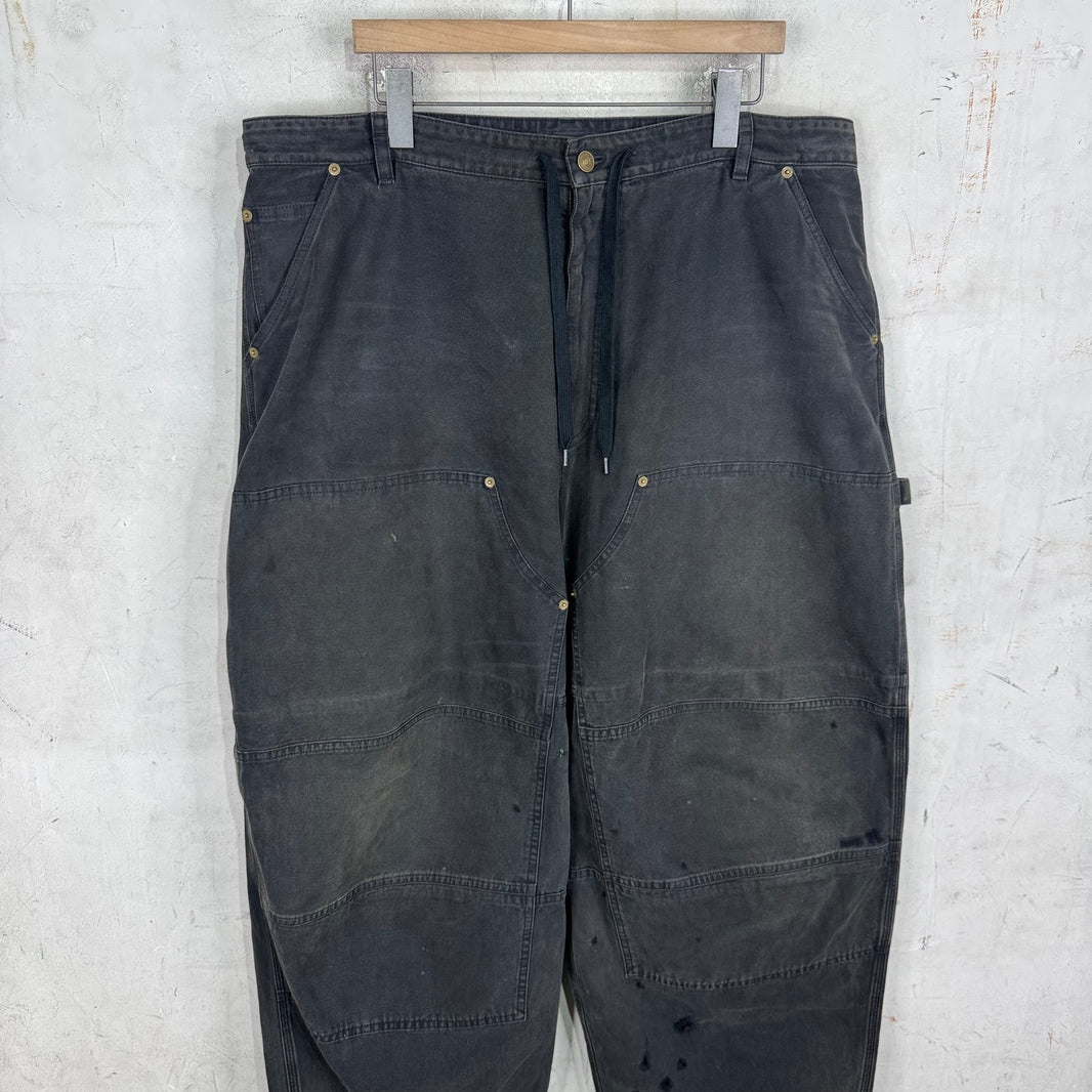 Balenciaga Washed Baggy Drawstring Carpenters