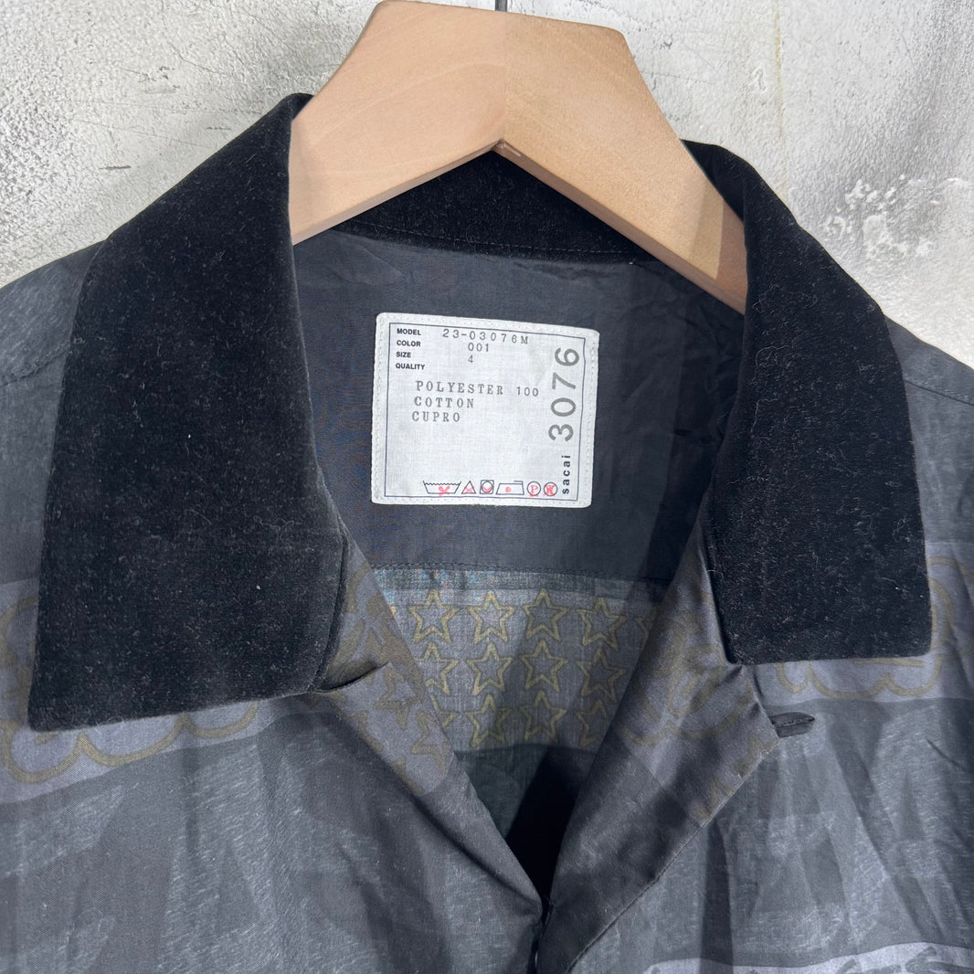 Sacai Grafitti Patterned S/S Shirt