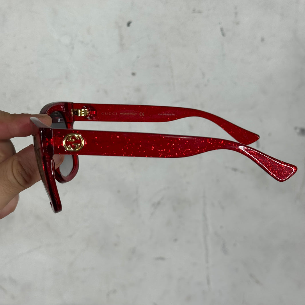Gucci GG0034S Glitter Interlock Sunglasses