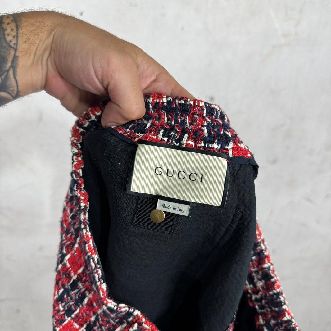 Gucci Tweed Plaid Shorts