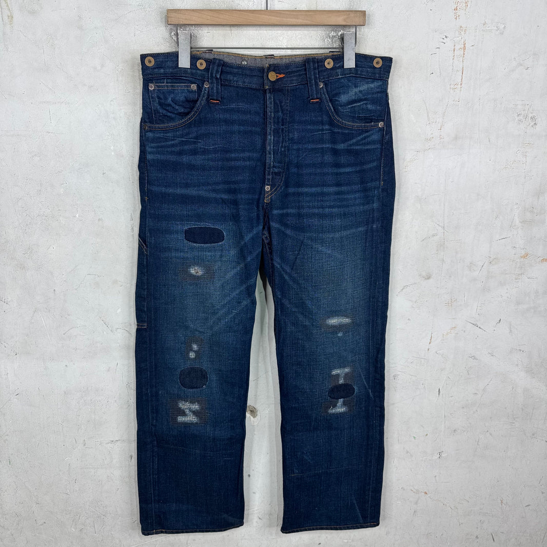 RRL Darkwash Repaired 5P Jeans