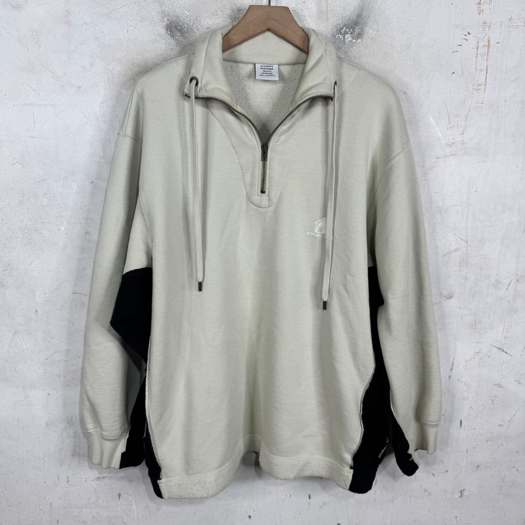 Vetements Elephant Room Half Zip Sweatshirt