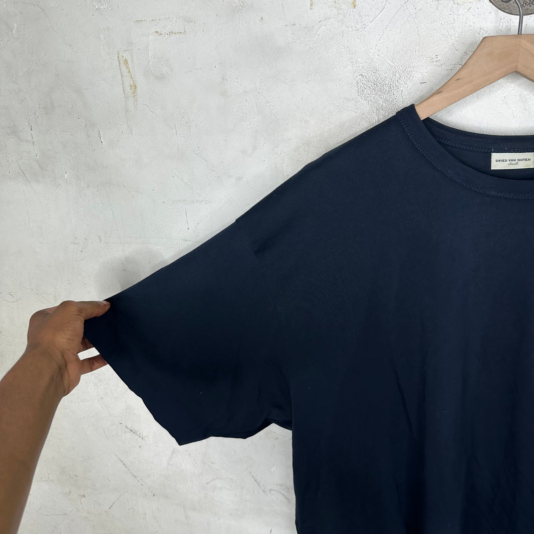 Dries Van Noten Navy Basic T-Shirt