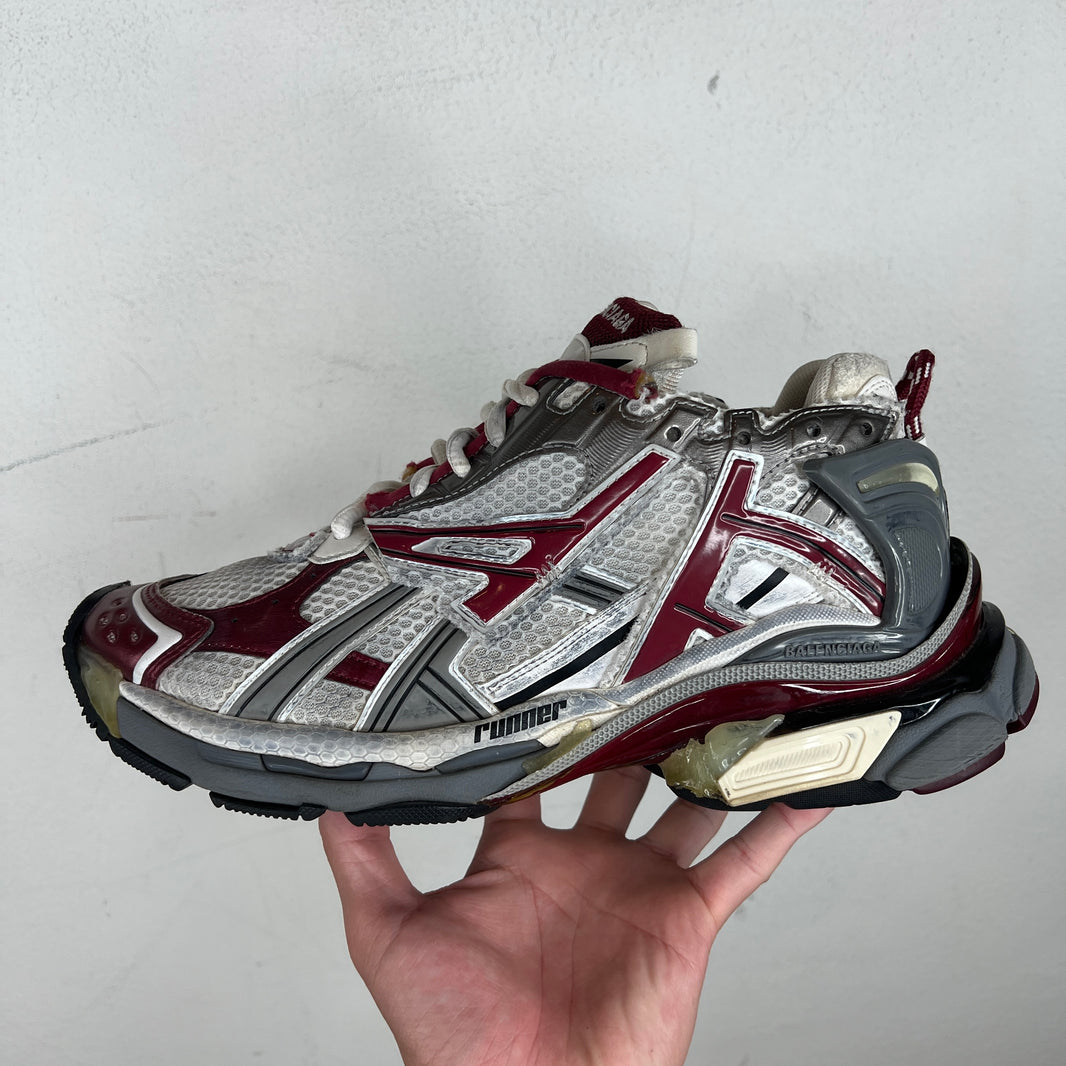 Balenciaga Burgundy Grey Runners