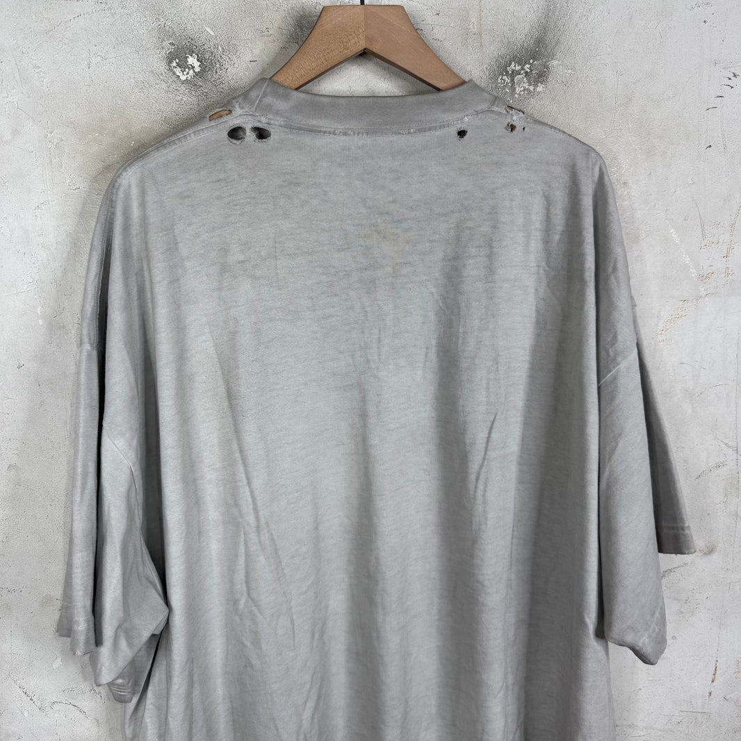 Balenciaga Distressed Painter Metal T-Shirt
