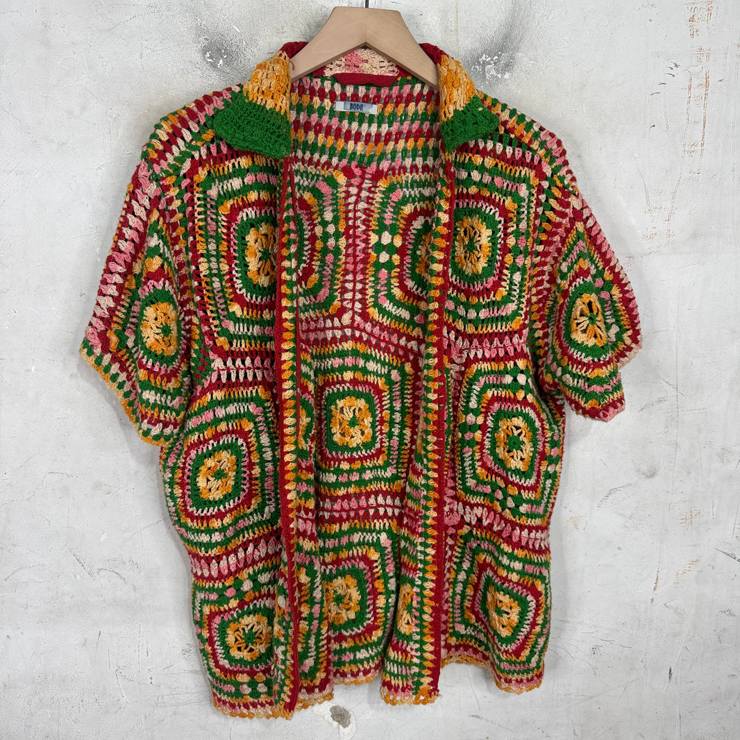 Bode Multicolor Crochet Shirt