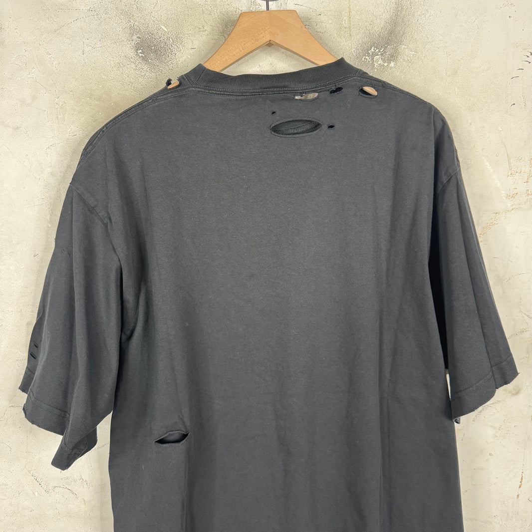 Balenciaga Distressed Logo Tonal T-Shirt