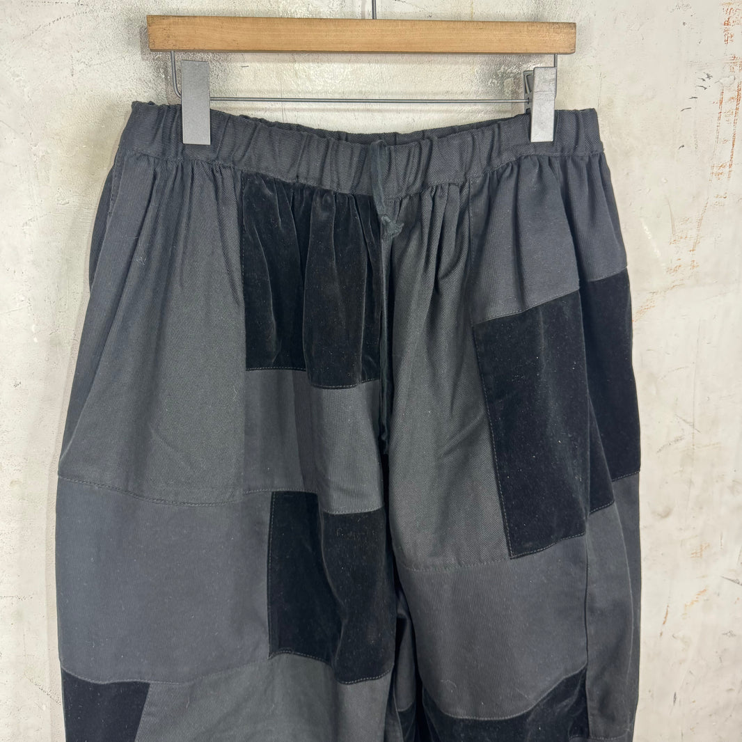 CDG Black Patchwork Balloon Shorts