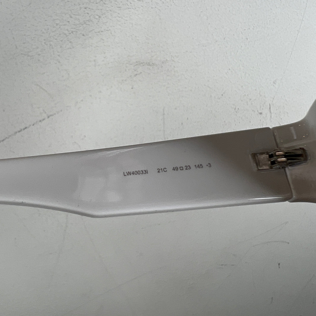 Loewe White Oval Sunglasses