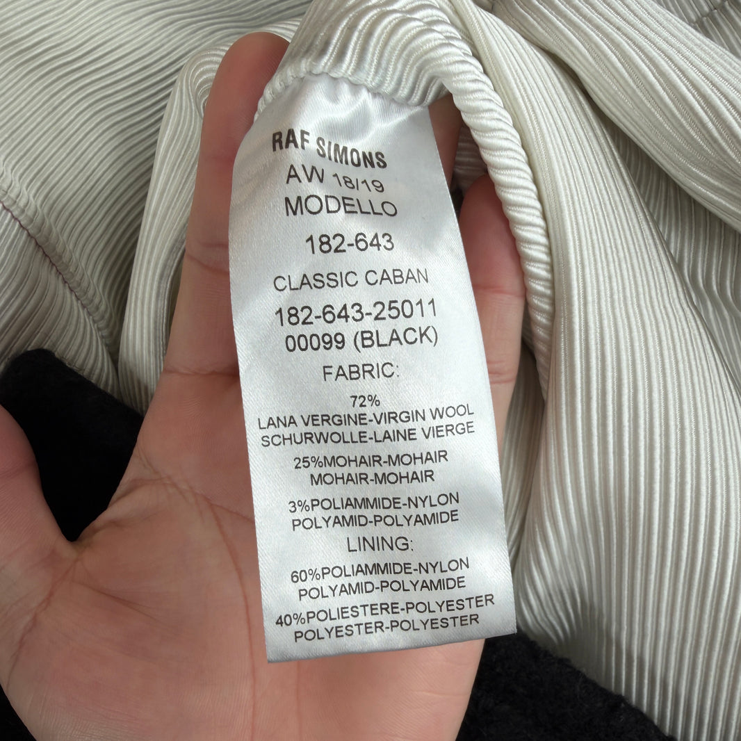 Raf Simons Wool Mohair Heavy Button Up Jacket