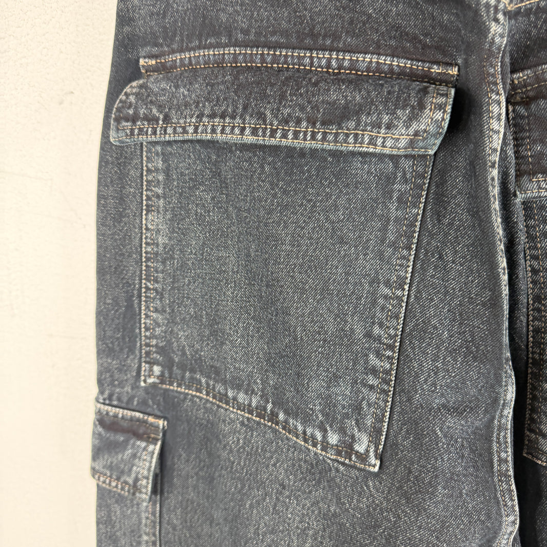 Balenciaga Dark Wash Cargo Jeans