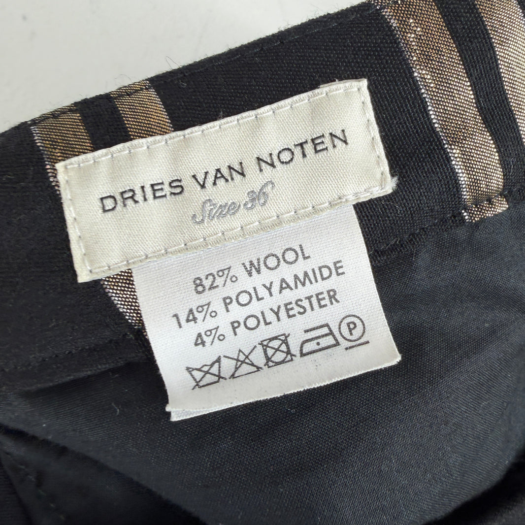 Dries Van Noten Wool Striped Trousers