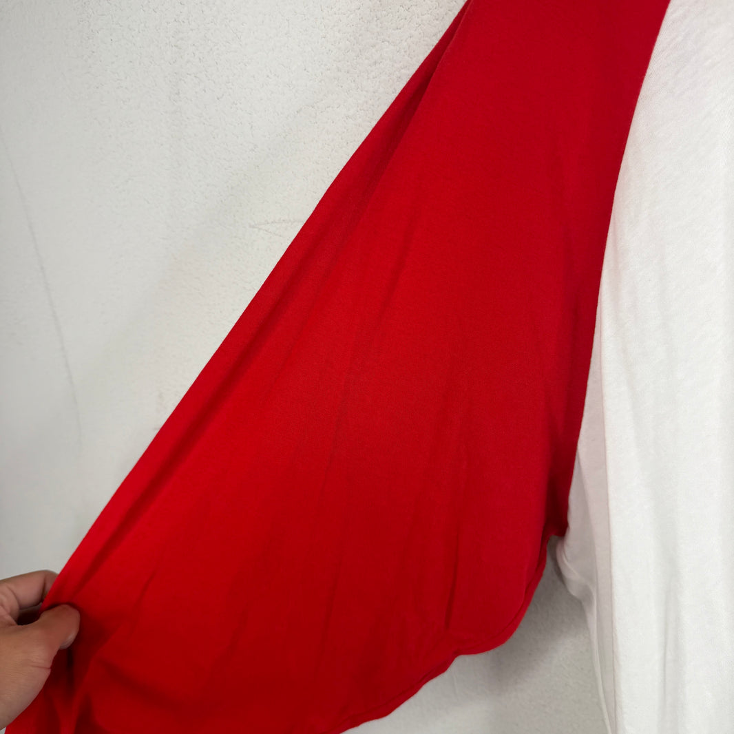 The Row Red/White Raglan Longsleeve T-Shirt