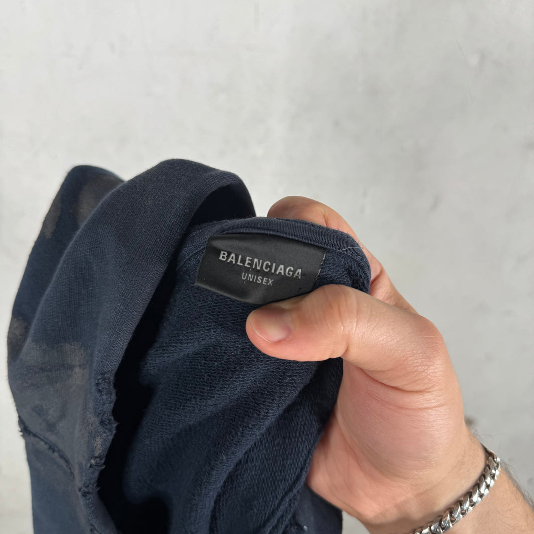 Balenciaga Mudded Polo Hoodie