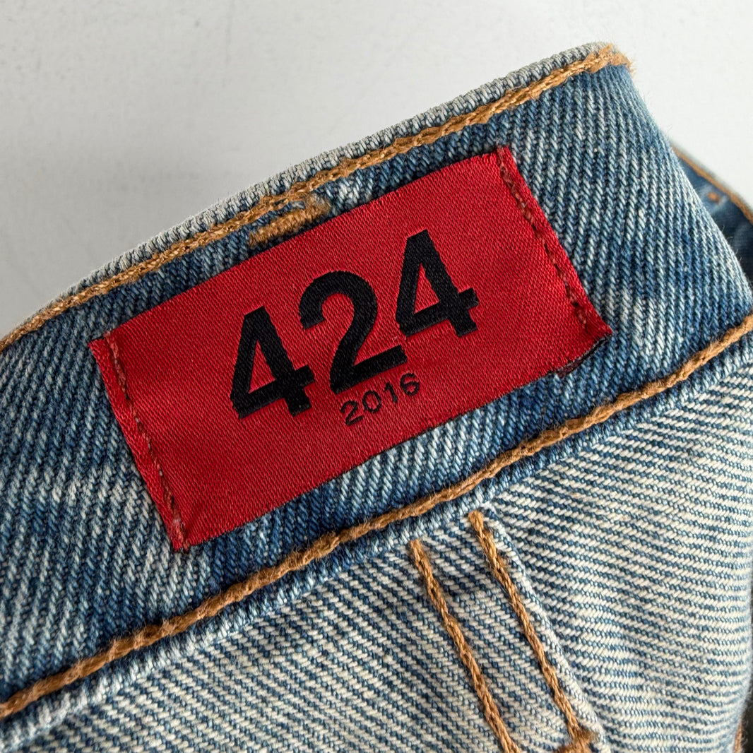 424 Straight Blue Jeans