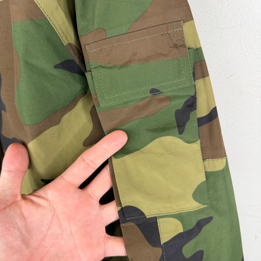 Supreme Fur Hood Camo Arabic Logo Shell Jacket
