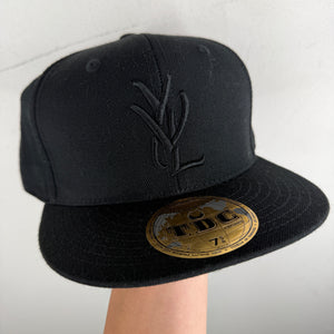 YVL Black/Black Fitted Hat