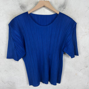 Issey Miyake Pleates Please Blue T-Shirt