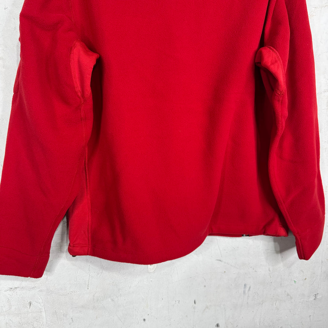 Ralph Lauren Red Fleece Ski Patch 1/4 Zip
