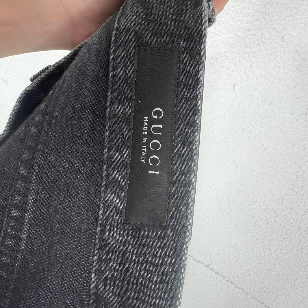 Gucci Sample Black Horsebit Jeans