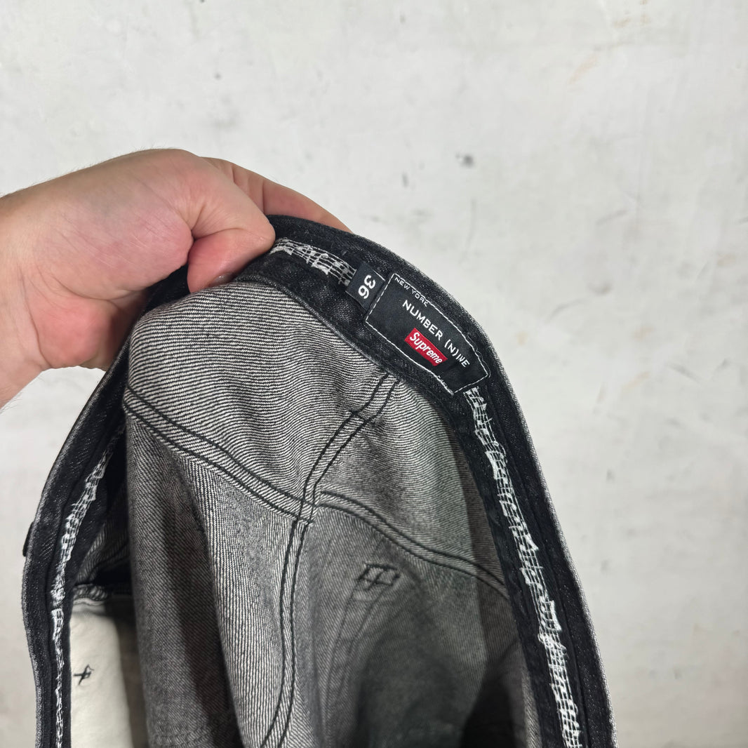 Supreme x Number (N)ine Patched Jeans