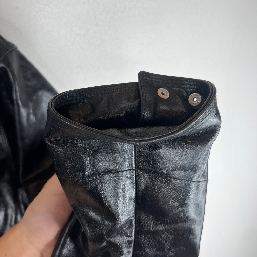 Stussy Black Garage Leather Jacket