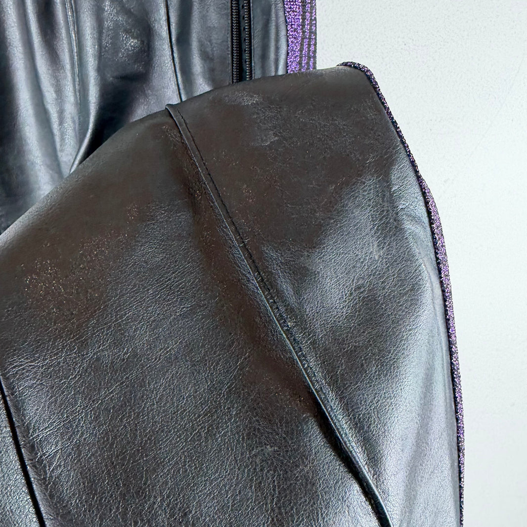 Needles Faux Leather Track Pants