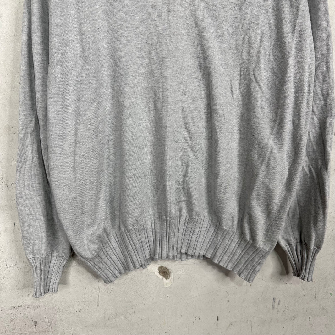 Loro Piana Ribbed Half Buttoned Light Sweater