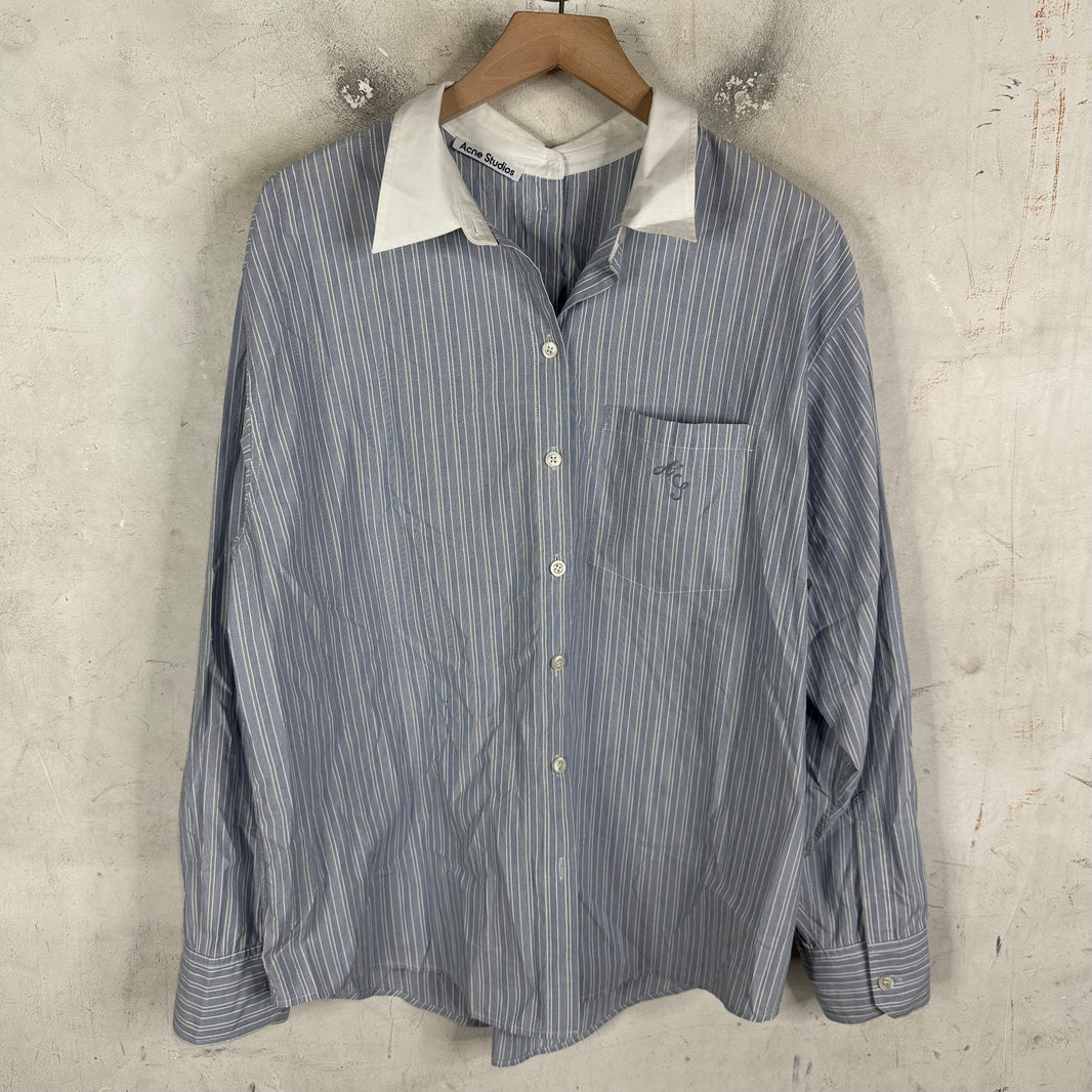 Acne Studios Double Collar Striped LS Shirt