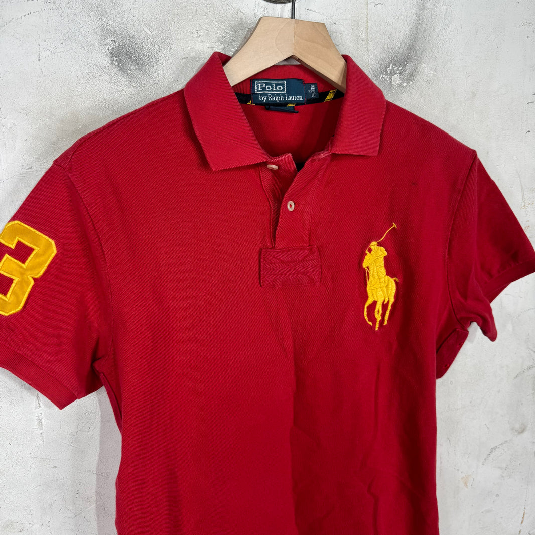 Ralph Lauren Red Yellow #3 Big Pony Polo