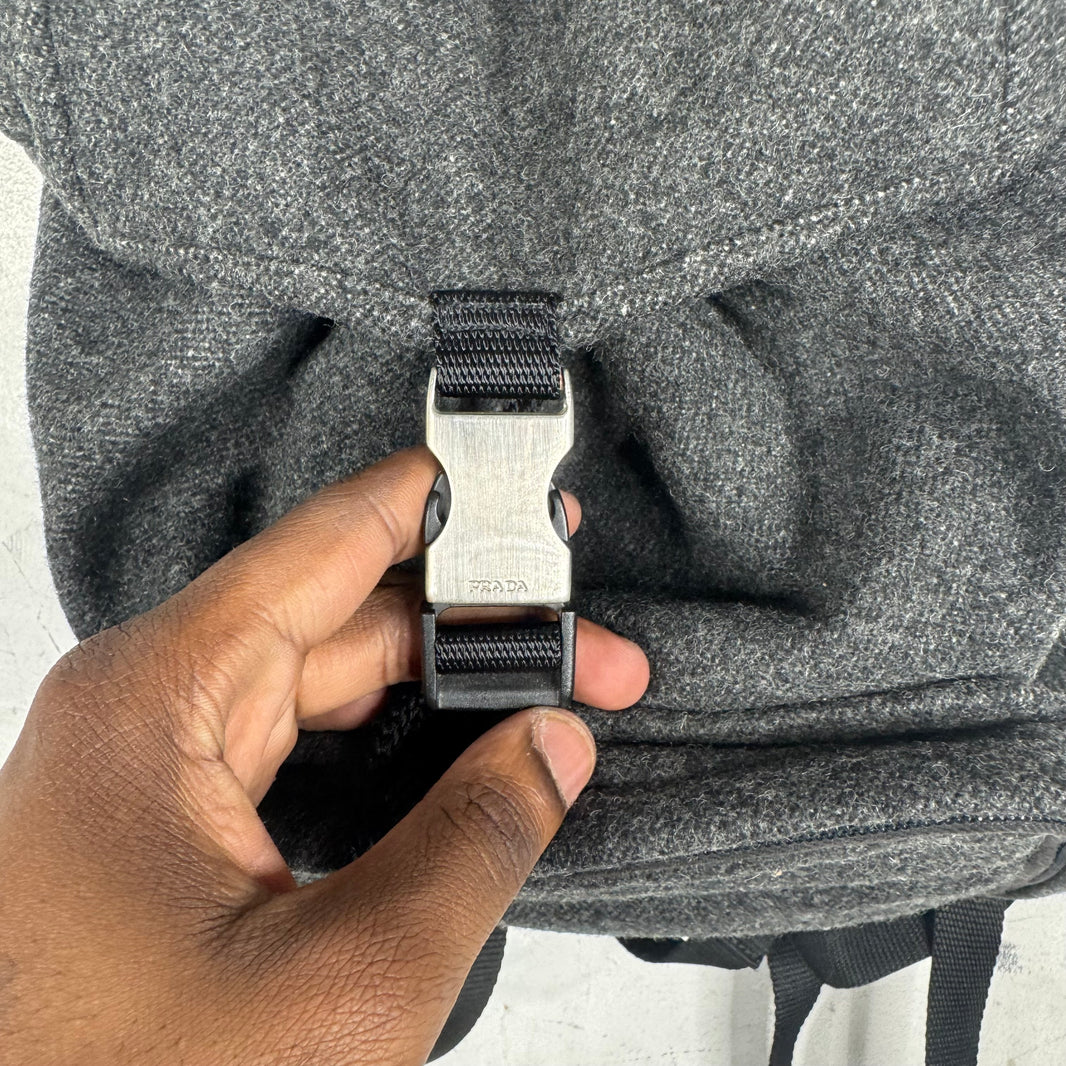 Prada Wool Mini Backpack