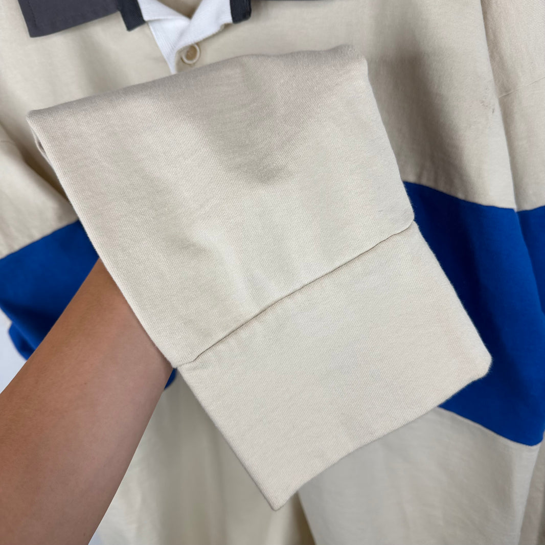 Marni Blue Stripe Longsleeve Rugby T-Shirt
