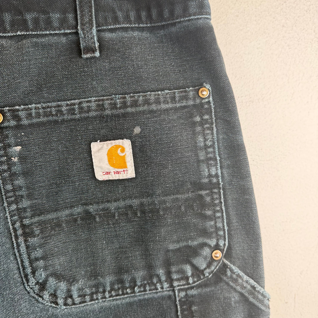 Vintage Smoked Carhartt Black Double Knee Jeans