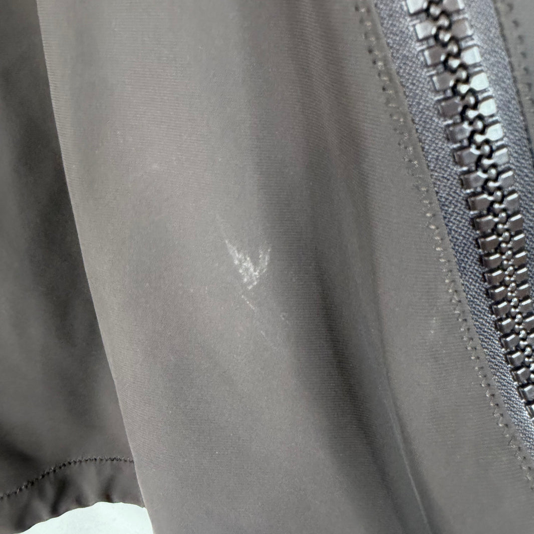 Bottega Veneta Twin Zipper Brown Nylon Jacket