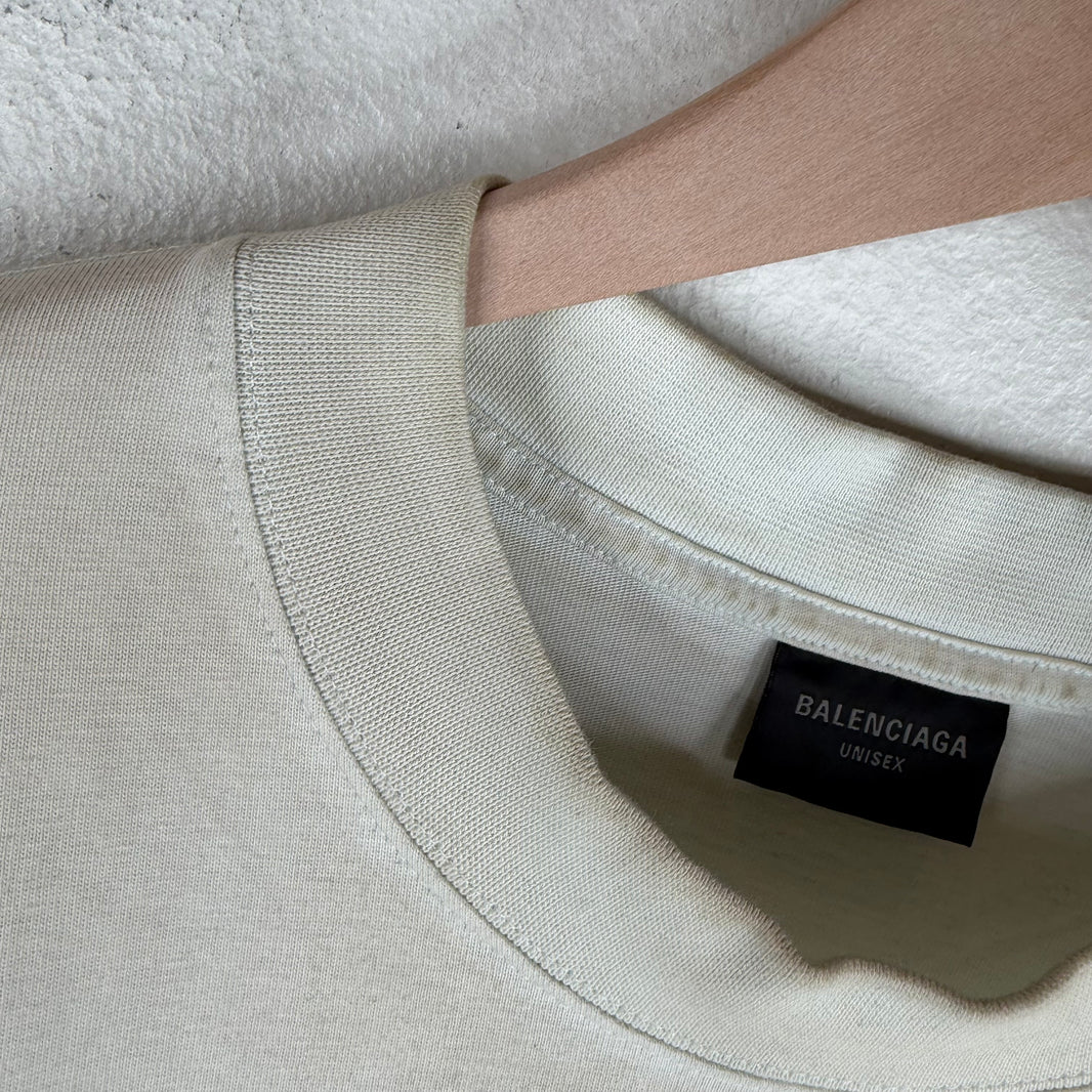 Balenciaga Distressed Tonal Bitcoin T-Shirt