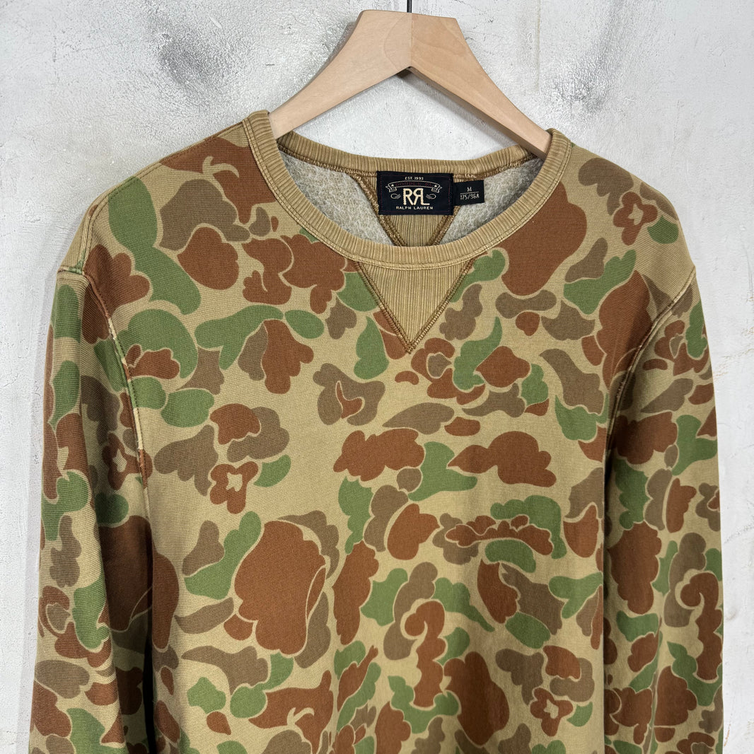 RRL Duck Camo Crewneck Sweatshirt
